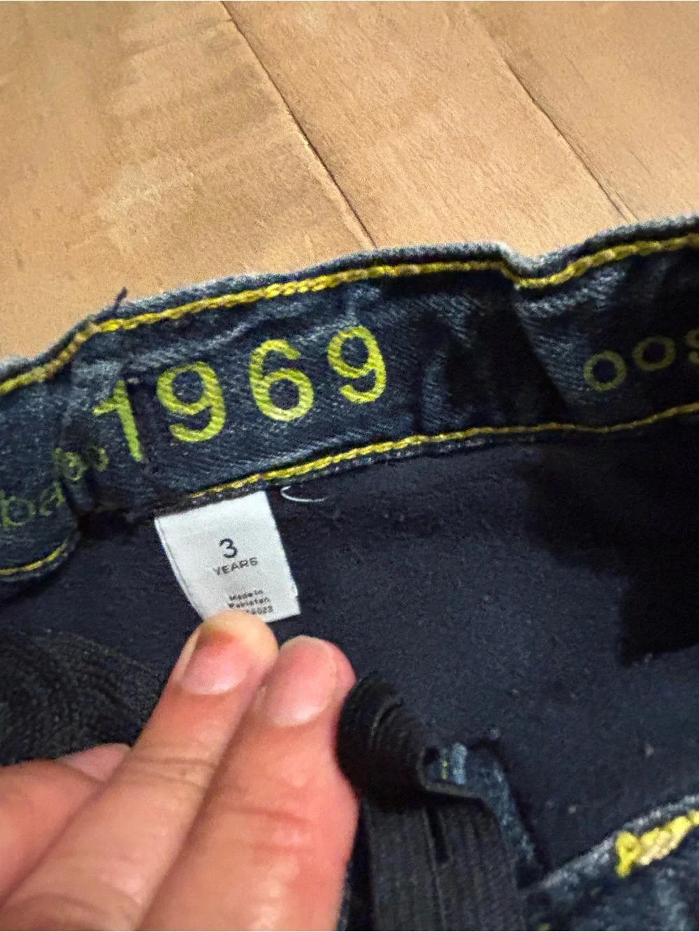 GAP Kids Dark Blue Denim Jeans with extra flannel layer for cold weather